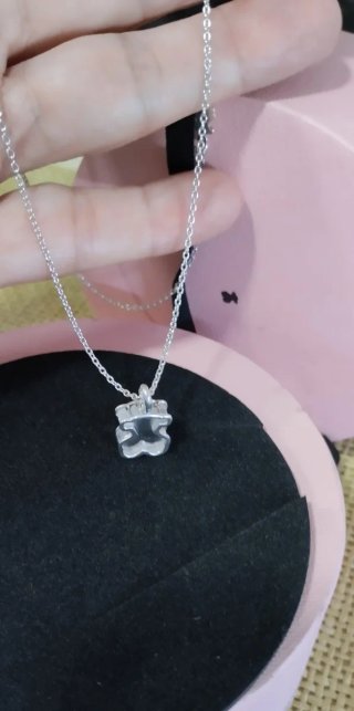 Collar Plata Galaxy Oso. Original. Con Caja