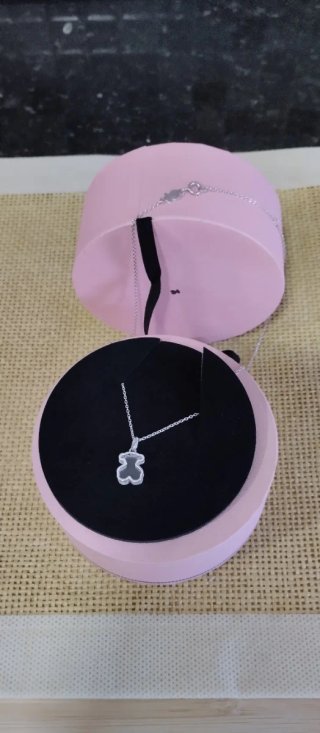 Collar Plata Galaxy Oso. Original. Con Caja