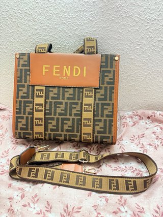 Bolso Fendi Roma Marrón y Dorado