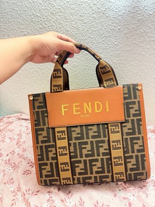Bolso Fendi Roma Marrón y Dorado