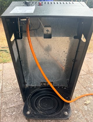 Estufa de gas catalítica negra