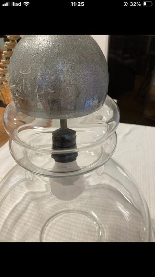 Lampadario Vetro Space Age Anni 60/70