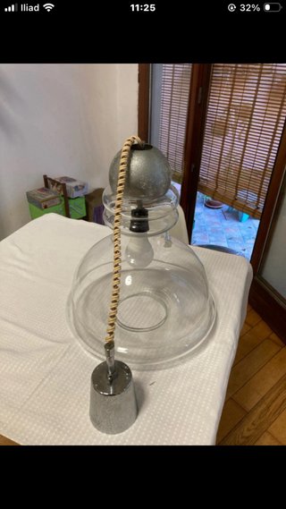 Lampadario Vetro Space Age Anni 60/70