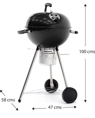 Kekai Barbacoa de Carbón Portátil con Ruedas