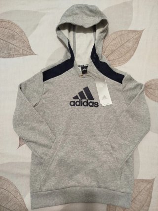 Sudadera Adidas gris niño.