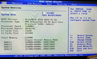 Ordenador AMD Athlon 64 X2 6GB DDR2 GT710