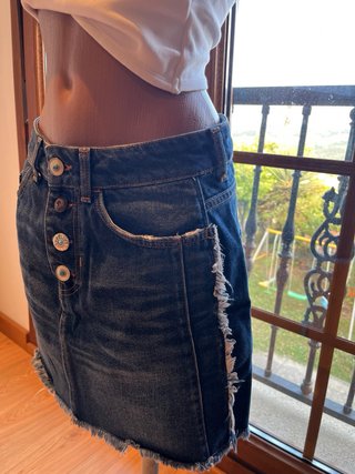 Falda vaquera Zara Basic Z1975 Denim