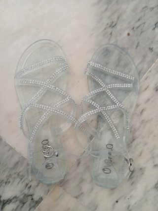 Chanclas Overa Plataforma Brillante
