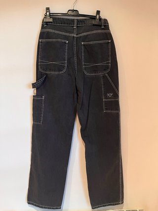 Pantalón vaquero negro Bershka Straight