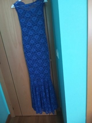 Vestido azul fiesta/eventos talla M