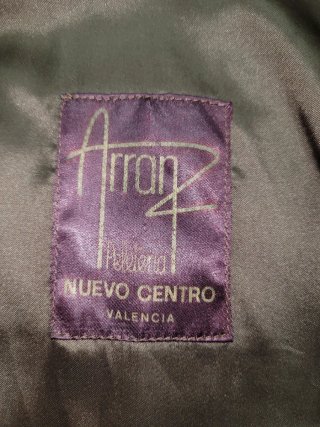 Abrigo vintage pelo conejo beige 90s