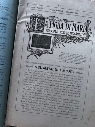 Riviste Epoca La Figlia Di Maria 1906 1908 Lotto F
