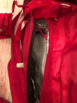 Bolsa de viaje para bebé roja