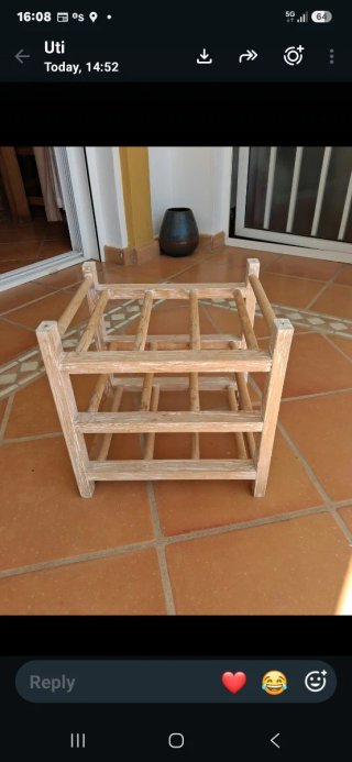 Botellero de madera para vino