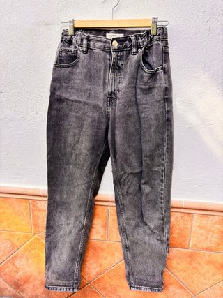 Pantalón vaquero gris desgastado Pull&Bear