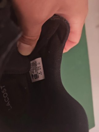Zapatillas Lacoste Negras y Blancas
