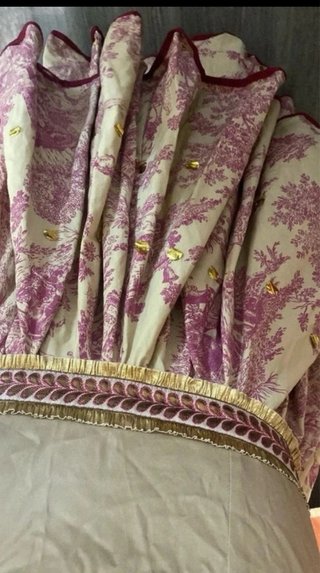 Traje de Flamenca Beige y Rojo