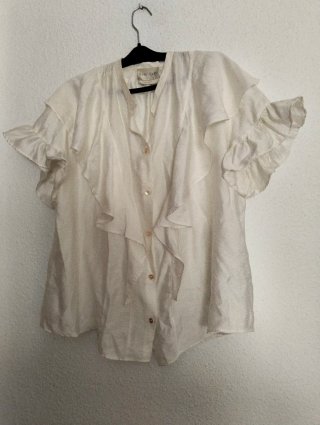 Camisa Forte Forte Volantes Blanca