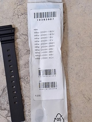 Correa Casio MRW200H Original Negra