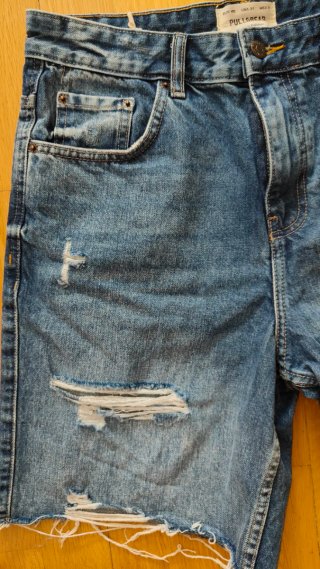 Bermudas vaqueras Pull&Bear rotas Talla M