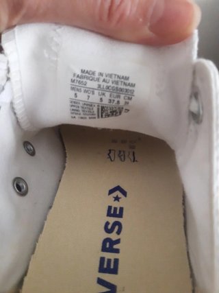 Zapatillas Converse Blancas Talla 37 ,5 Originales