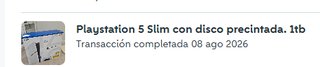 PS5 Slim Lector NUEVA - Modelo CFI-2116 11.60 2025