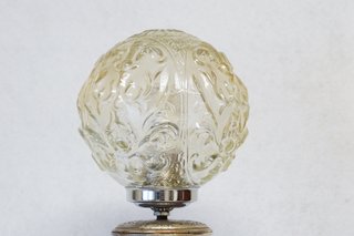 Lámpara Mesa Oriental/Indú Dorada Cristal