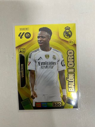 Cromo Vinicius Jr Oro adrenalyn Xl la liga 25/26