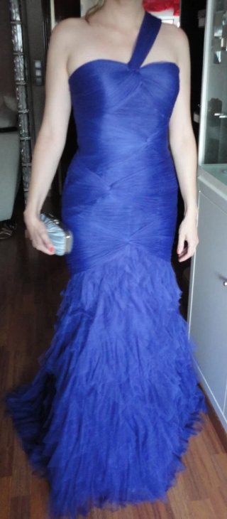 Vestido fiesta Pronovias, color arándano Talla 40
