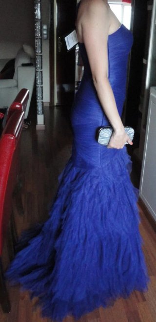Vestido fiesta Pronovias, color arándano Talla 40