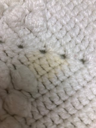 Colcha antigua tejida a mano algodón
