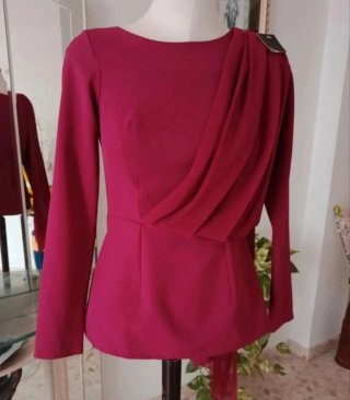 Blusa con gasa