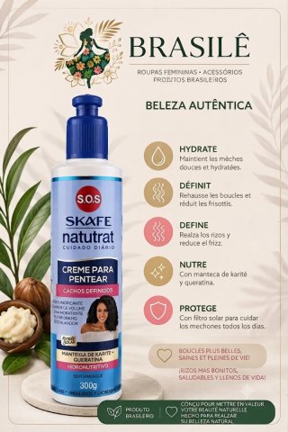 Crema para peinar Skafe SOS Cachos 300g | Brasil