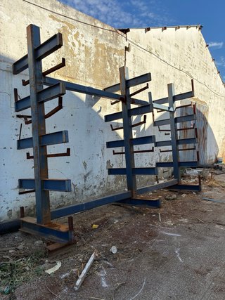 Estantería industrial acero pesado cantilever