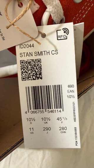 Adidas Stan Smith CS Rojo Better Scarlet