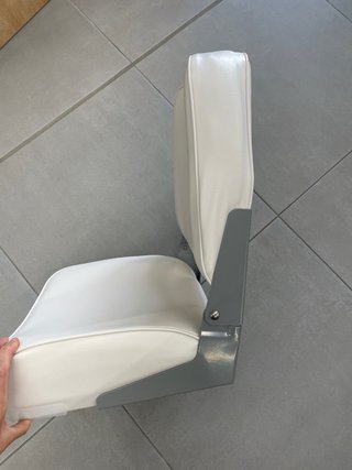 Asiento piloto plegable Blanco