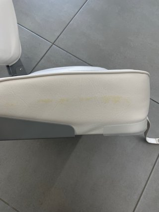 Asiento piloto plegable Blanco