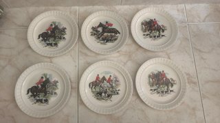 Vajilla Pontesa: 6 platos postre + plato grande