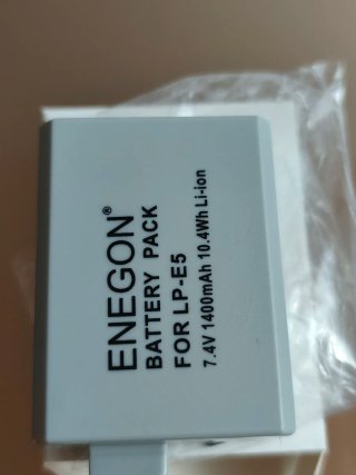 2 Baterías ENECON LP-65 + Cargador Doble
