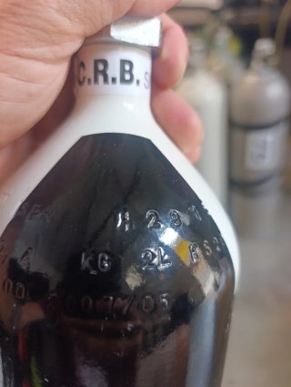 Botella de buceo