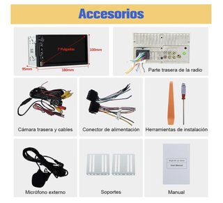 Radio Coche 2 DIN CarPlay/Android Auto