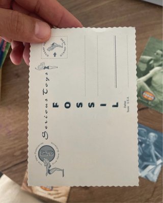 Set 12 cartoline vintage pubblicitarie Fossil