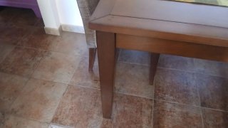 Mesa de comedor extensible y 6 sillas