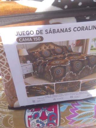 Sábanas Coralinas Térmicas Azul/Blanco