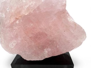Cuarzo Rosa Bruto con Peana Brasil