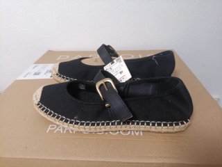 Alpargatas Mujer Zara Negras Talla 39