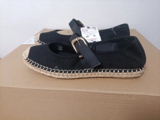 Alpargatas Mujer Zara Negras Talla 39