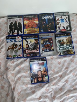 Consola PS2 Sony Negra + 9 Juegos