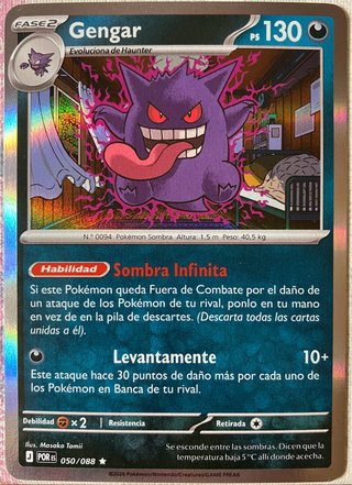 Carta Pokémon Gengar 050/088 Arte Alternativo