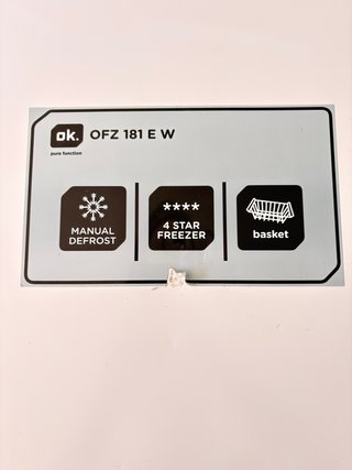 Arcón Congelador OK. OFZ 181 E W